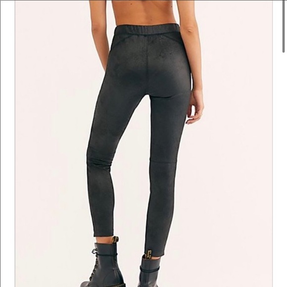 Free People Midnight Vegan Suede Skinny (cd88) - Picture 3 of 6
